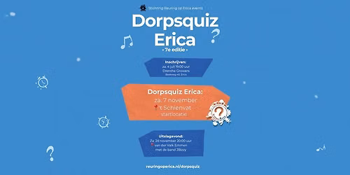 Dorpsquiz Erica – editie 7 — Uitgaan in Drenthe