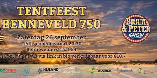 Tentfeest Benneveld — festival in Drenthe