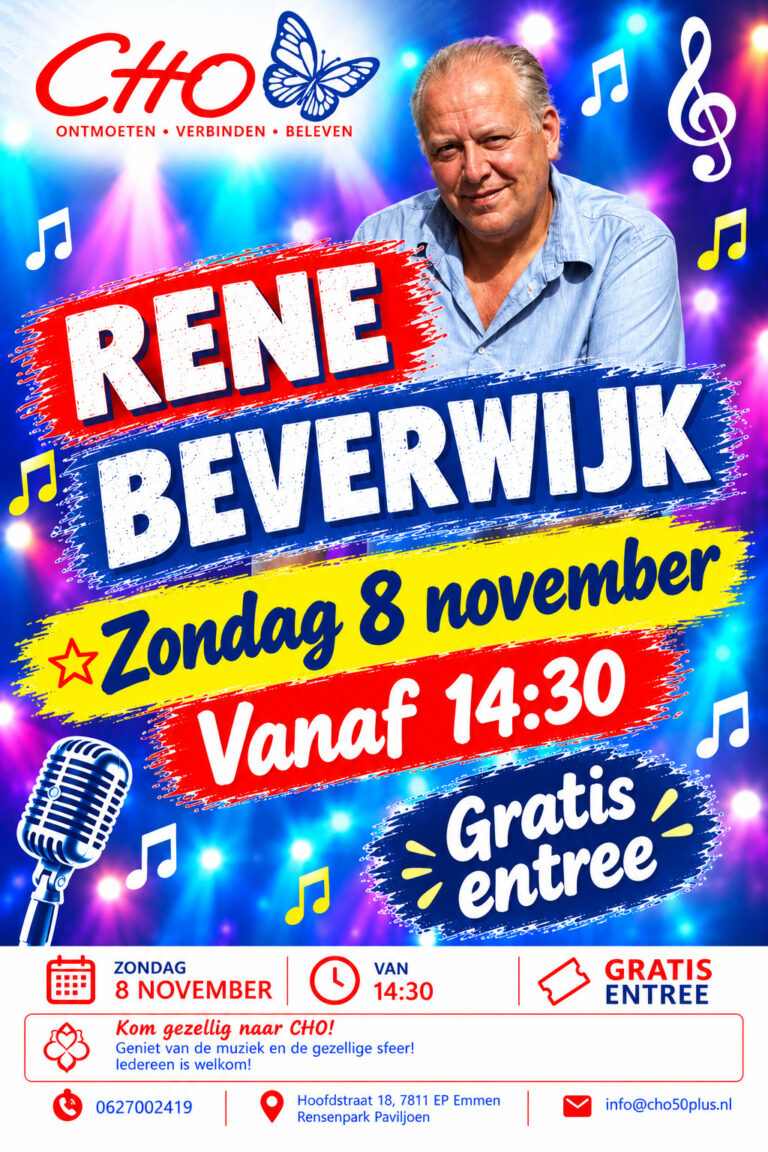 René Beverwijk bij Cho50plus — muziek in Drenthe